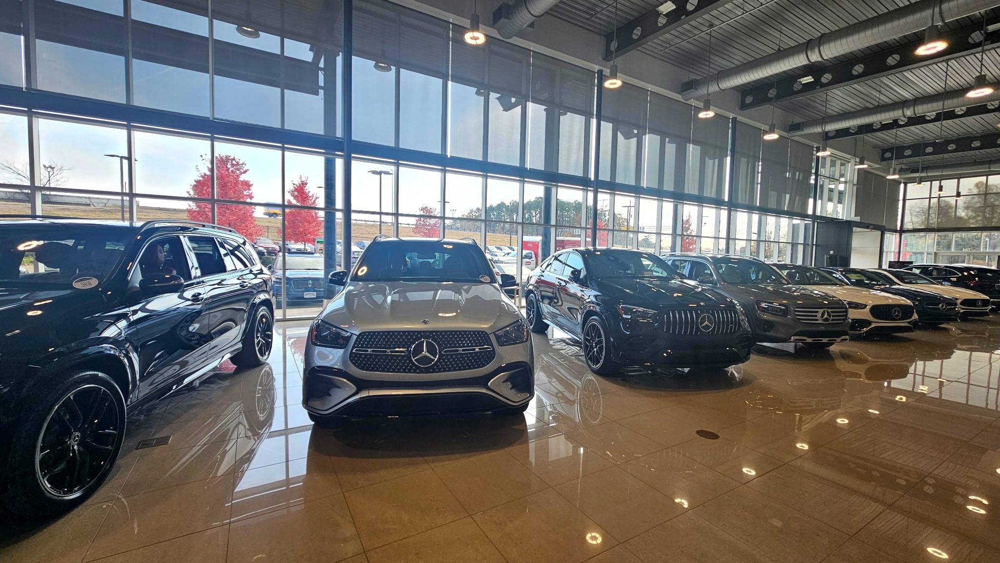 Mercedes showroom floor